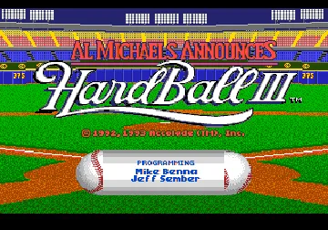 HardBall III (USA) (Unl) screen shot title